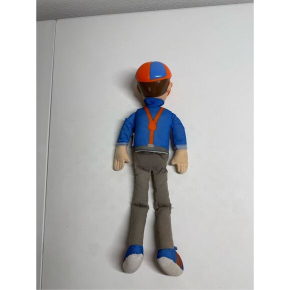 Blippi Bendable Plush Doll, 16” Tall Featuring SFX Squeeze Belly to Hear Works - Picture 4 of 4